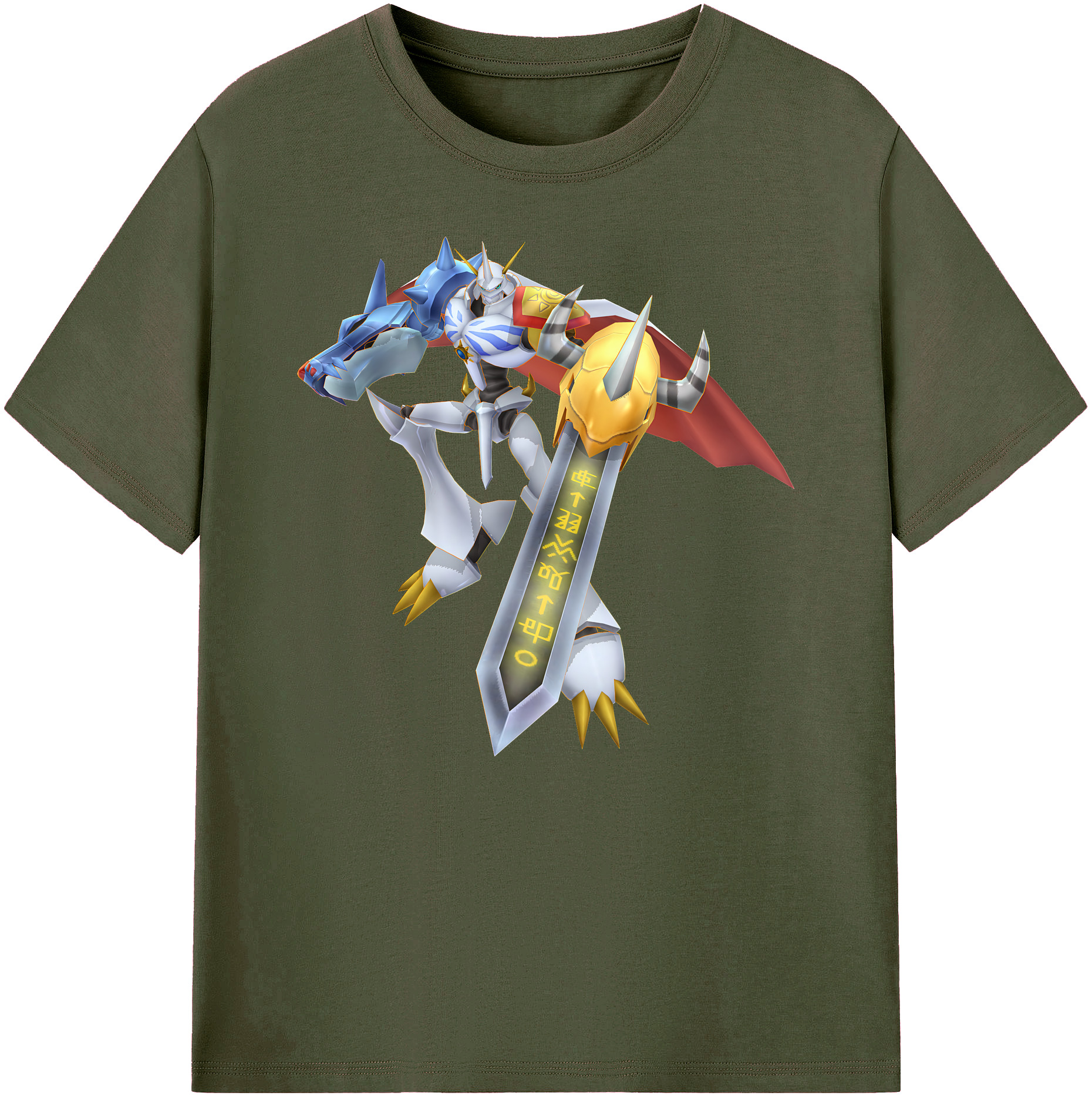（画像用） Digimon デジタルモンスター/デジモン 綿100％ メンズ半袖Tシャツ｜肌触りやわらか＆通気性